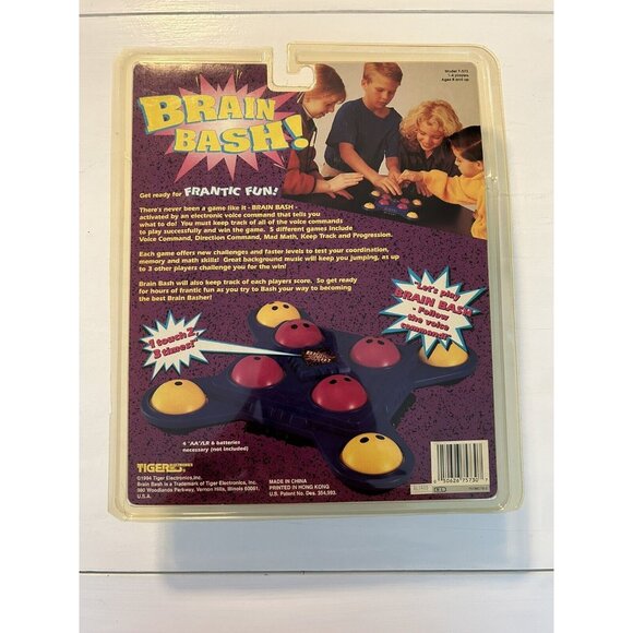 Vintage 1994 Tiger Electronics Brain Bash Voice Command Memory Game Music Tested - Picture 3 of 12
